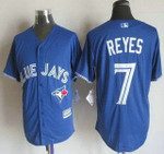 Men's Toronto Blue Jays #7 Jose Reyes Alternate Blue 2015 Mlb Cool Base Jersey Mlb