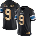 Nike Lions #9 Matthew Stafford Black Men's Stitched Nfl Limited Gold Rush Jersey Nfl
