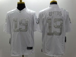 Nike Indianapolis Colts #19 Johnny Unitas Platinum White Limited Jersey Nfl