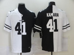 Men's New Orleans Saints #41 Alvin Kamara White Black Peaceful Coexisting 2020 Vapor Untouchable Stitched Nfl Nike Limited Jersey Nfl