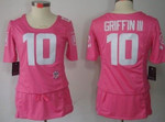 Nike Washington Redskins #10 Robert Griffin Iii Breast Cancer Awareness Gray Womens Jersey Nfl- Women's