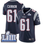 #61 Limited Marcus Cannon Navy Blue Nike Nfl Home Youth Jersey New England Patriots Vapor Untouchable Super Bowl Liii Bound Nfl