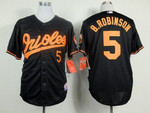 Baltimore Orioles #5 Brooks Robinson Black Cool Base Jersey Mlb