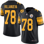 Nike Steelers #78 Alejandro Villanueva Black Men's Stitched Nfl Limited Rush Jersey Nfl