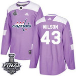 Adidas Capitals #43 Tom Wilson Purple Fights Cancer 2018 Stanley Cup Final Stitched Nhl Jersey Nhl