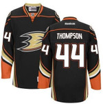 Men's Anaheim Ducks #44 Nate Thompson Black Third Jersey Nhl