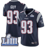 #93 Limited Lawrence Guy Navy Blue Nike Nfl Home Youth Jersey New England Patriots Vapor Untouchable Super Bowl Liii Bound Nfl