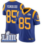 Youth Los Angeles Rams #85 Jack Youngblood Royal Blue Nike Nfl Alternate Vapor Untouchable Super Bowl Liii Bound Limited Jersey Nfl