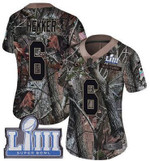Women's Los Angeles Rams #6 Johnny Hekker Camo Nike Nfl Rush Realtree Super Bowl Liii Bound Limited Jersey Nfl