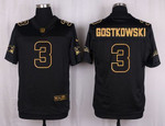 Nike Patriots #3 Stephen Gostkowski Black Men's Stitched Nfl Elite Pro Line Gold Collection Jersey Nfl