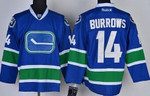 Vancouver Canucks #14 Alexandre Burrows Blue Third Jersey Nhl