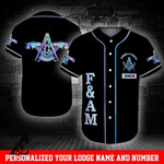 Personalize Baseball Jersey - Custom Lodge Name Number F&AM Hope Charity Baseball Jersey | Colorful | Adult Unisex | S - 5XL Full Size - Baseball Jersey LF