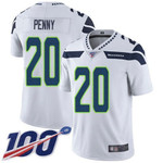 Nike Seahawks #20 Rashaad Penny White Men's Stitched Nfl 100Th Season Vapor Limited Jersey Nfl