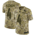 Nike Broncos #4 Case Keenum Camo Men's Stitched Nfl Limited 2018 Salute To Service Jersey Nfl