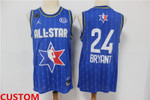 Personalize Jersey Men's Custom The Jordan Brand 2020 All-Star Game Swingman Stitched Blue Nba Jersey Nba