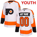 Personalize Jersey Youth Adidas Philadelphia Flyers Customized White Away Nhl Jersey Nhl
