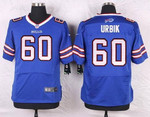 Men's Buffalo Bills #60 Kraig Urbik Royal Blue Team Color Nfl Nike Elite Jersey Nfl