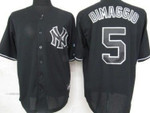 New York Yankees #5 Joe Dimaggio Black Fashion Jersey Mlb
