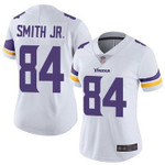 Vikings #84 Irv Smith Jr. White Women's Stitched Football Vapor Untouchable Limited Jersey Nfl- Women's