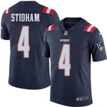 Nike Patriots #4 Jarrett Stidham Navy Blue Men's Stitched Nfl Limited Rush Jersey Nfl