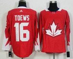 Men's Team Canada #16 Jonathan Toews Red 2016 World Cup Of Hockey Game Jersey Nhl