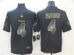Nike Texans 4 Deshaun Watson Black Gold Vapor Untouchable Limited Jersey Nfl