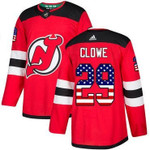 Adidas Devils #29 Ryane Clowe Red Home Authentic Usa Flag Stitched Nhl Jersey Nhl