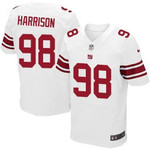 Nike New York Giants #98 Damon Harrison White Men's Stitched Nfl Elite Jersey Nfl