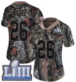 Women's New England Patriots #26 Sony Michel Camo Nike Nfl Rush Realtree Super Bowl Liii Bound Limited Jersey Nfl