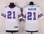 Men's Buffalo Bills #21 Leodis Mckelvin White Road Nfl Nike Elite Jersey Nfl