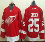 Men's Detroit Red Wings #25 Mike Green Red Jersey Nhl