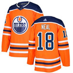 Adidas Edmonton Oilers #18 James Neal Orange Home Authentic Stitched Nhl Jersey Nhl