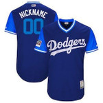Personalize Jersey Custom Men's Los Angeles Dodgers Majestic Navy 2017 Players Weekend Team Jersey Mlb