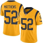 Nike Los Angeles Rams #52 Clay Matthews Gold Color Rush Limited Jersey Nfl