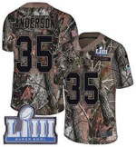 #35 Limited C.J. Anderson Camo Nike Nfl Men's Jersey Los Angeles Rams Rush Realtree Super Bowl Liii Bound Nfl