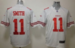 Nike San Francisco 49Ers #11 Alex Smith White Game Jersey Nfl