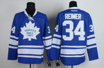 Toronto Maple Leafs #34 James Reimer Blue Third Jersey Nhl