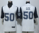 Nike Cowboys 50 Sean Lee White Color Rush Limited Jersey Nfl