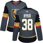 Adidas Vegas Golden Golden Knights #38 Tomas Hyka Grey Home Women's Stitched Nhl Jersey Nhl- Women's