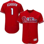 Philadelphia Phillies #1 Richie Ashburn Red Flexbase Collection Stitched Mlb Jersey Mlb