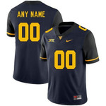 Personalize Jersey West Virginia Mountaineers Navy Men's Customized College Jersey Ncaa