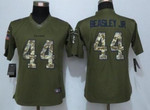 Women's Atlanta Falcons #44 Vic Beasley Jr Green Salute To Service Nfl Nike Limited Jersey Nfl- Women's
