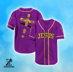 Jesus My God Cross Crack Baseball Jersey | Colorful | Adult Unisex | S - 5Xl Full Size - Baseball Jersey Lf