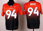 Nike Denver Broncos #94 Demarcus Ware Orange/Navy Fadeaway Elite Jersey Nfl