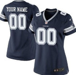 Personalize Jerseywomen's Nike Dallas Cowboys Customized Blue Game Jersey Nfl