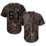 San Diego Padres #51 Trevor Hoffman Camo Realtree Collection Cool Base Stitched Mlb Jersey Mlb