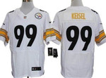 Nike Pittsburgh Steelers #99 Brett Keisel White Elite Jersey Nfl
