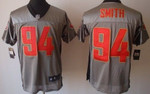 Nike San Francisco 49Ers #94 Justin Smith Gray Shadow Elite Jersey Nfl