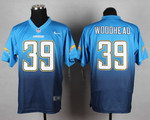 Nike San Diego Chargers #39 Danny Woodhead Light Blue/Navy Blue Fadeaway Elite Jersey Nfl