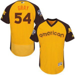 Sonny Gray Gold 2016 All-Star Jersey - Men's American League Oakland Athletics #54 Flex Base Majestic Mlb Collection Jersey Mlb